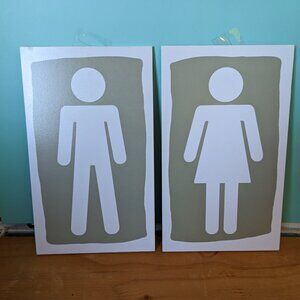 NWT Men/Women Signs Set - Green